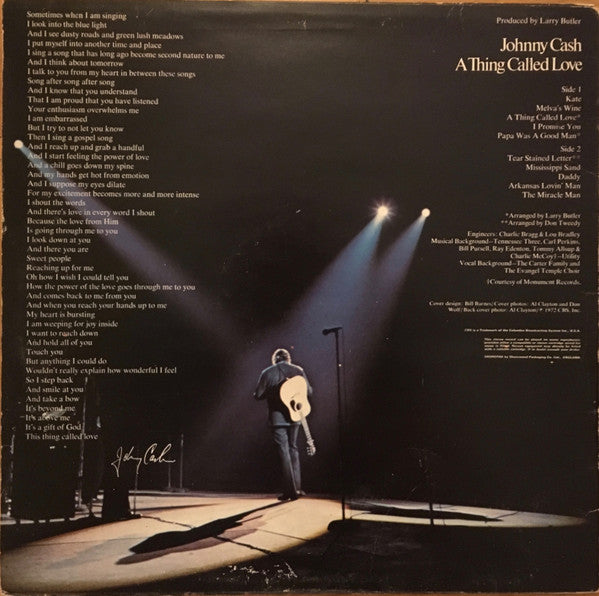 Johnny Cash : A Thing Called Love (LP, Album)