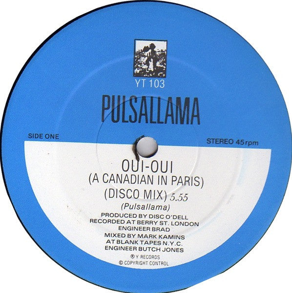 Pulsallama : Oui-Oui (A Canadian In Paris) (12")