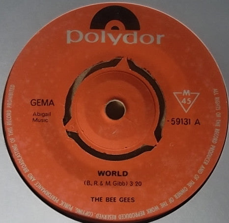 Bee Gees : World (7", Single)