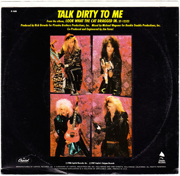 Poison (3) : Talk Dirty To Me (7", Single)