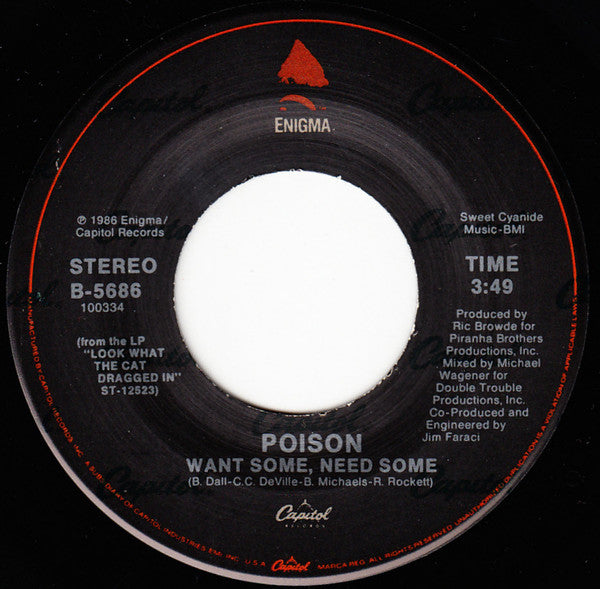 Poison (3) : Talk Dirty To Me (7", Single)