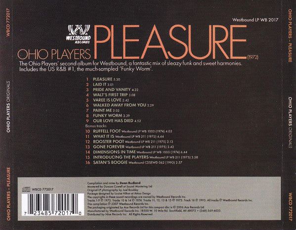 Ohio Players : Pleasure (CD, Album, RE, RM)