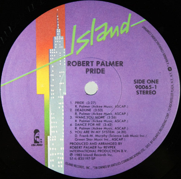 Robert Palmer : Pride (LP, Album)