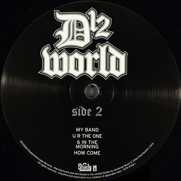 D12 : D12 World (Clean Vinyl Version) (2xLP, Album, Promo)