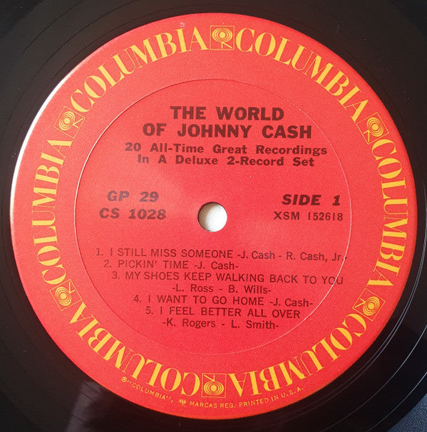 Johnny Cash : The World Of Johnny Cash (2xLP, Comp)