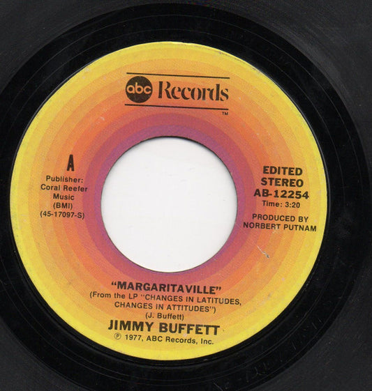 Jimmy Buffett : Margaritaville (7", Single, Ter)