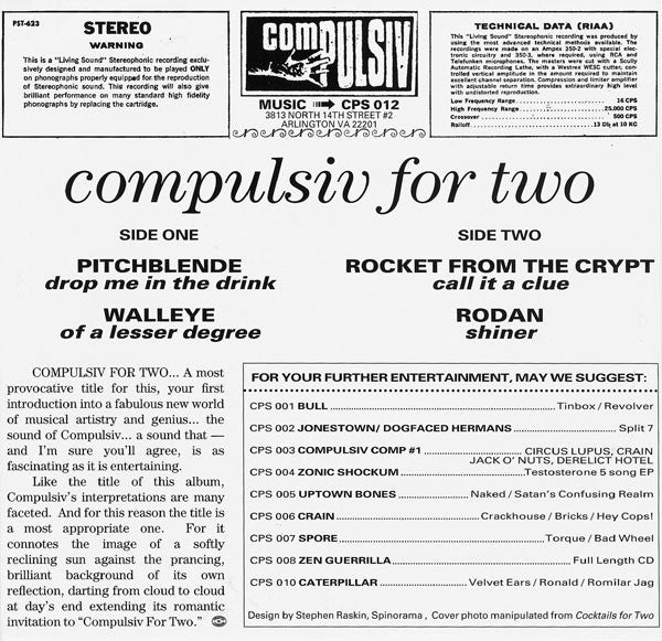 Various : Compulsiv For Two (7", Comp)