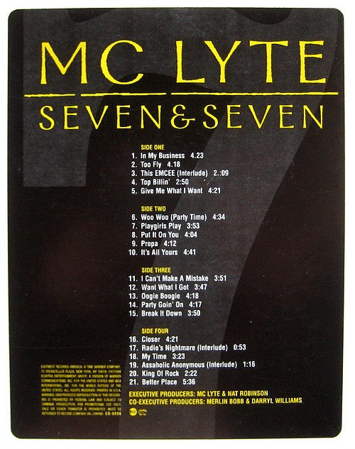 MC Lyte : Seven & Seven (2xLP, Album, Promo)