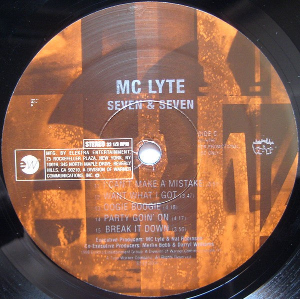 MC Lyte : Seven & Seven (2xLP, Album, Promo)