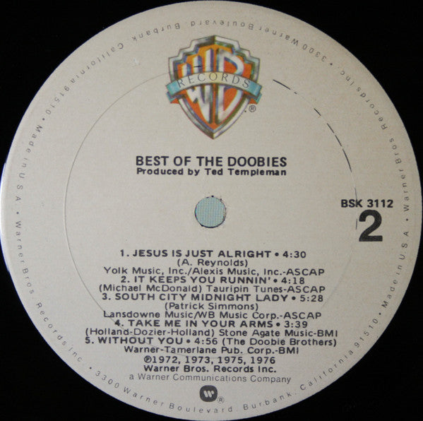 The Doobie Brothers : Best Of The Doobies (LP, Comp, RE, Gol)