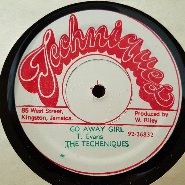 Tyrone Evans / The Techniques : Go Away Girl (12", Single, MP, M/Print)