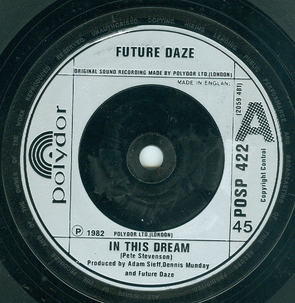 Future Daze : In This Dream (7", Single)