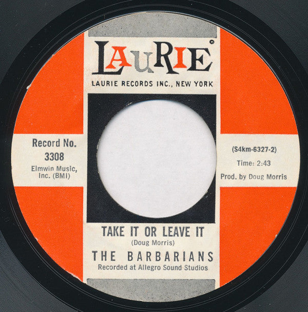 The Barbarians : Are You A Boy Or Are You A Girl (7", Single, Styrene, Mon)