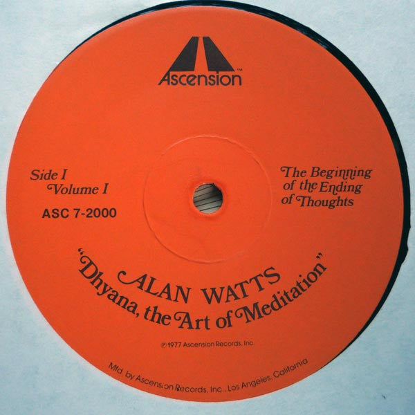 Alan Watts : Dhyana, The Art Of Meditation, Volume I (LP, RE)