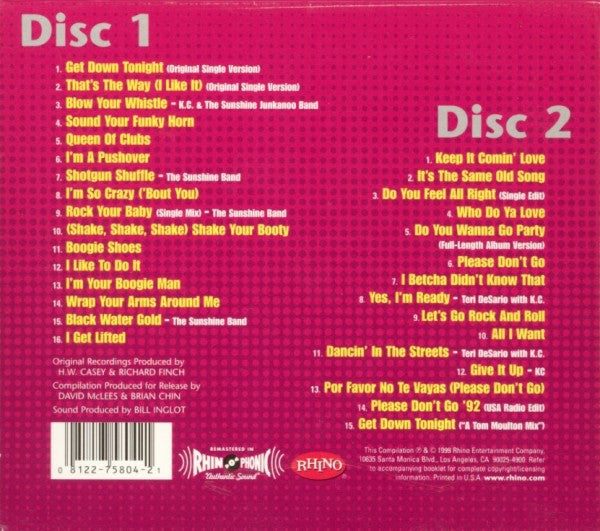 KC & The Sunshine Band : 25th Anniversary Collection (2xCD, Comp)