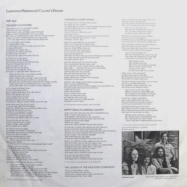 Lawrence Hammond : Coyote's Dream (LP, Album)