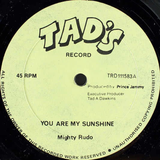 Mighty Rudo : You Are My Sunshine (12")