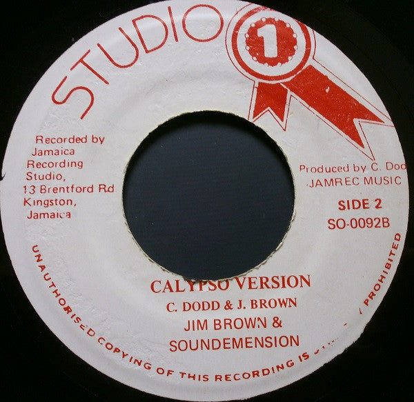 Jim Brown (2) : Calypso Calypso (7")