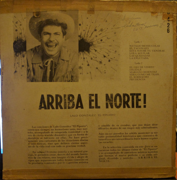 Lalo González "El Piporro" : Arriba El Norte! (LP, Album)