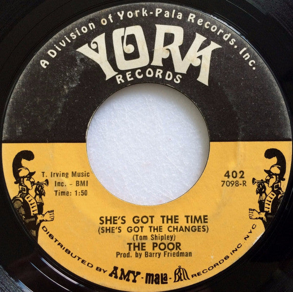 The Poor (3) : She's Got The Time (She's Got The Changes) (7", Styrene, Bes)