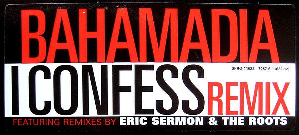 Bahamadia : I Confess (Remix) (12", Promo)