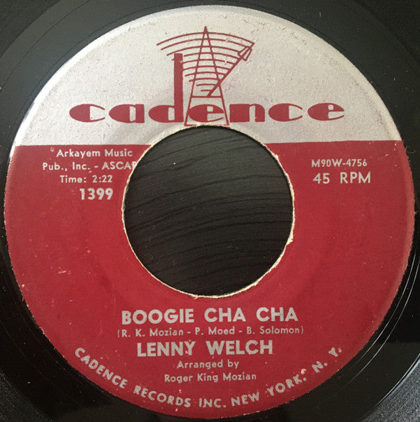 Lenny Welch : Changa Rock (7", Single)