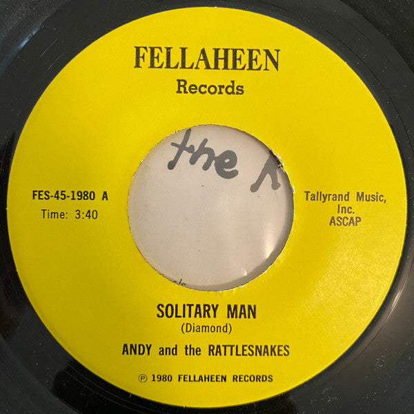 Andy And The Rattlesnakes : Solitary Man (7")