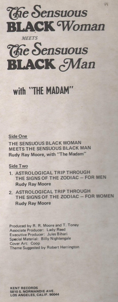 Rudy Ray Moore Featuring The Madam : The Rudy Ray Moore Zodiac Album (LP, Album)