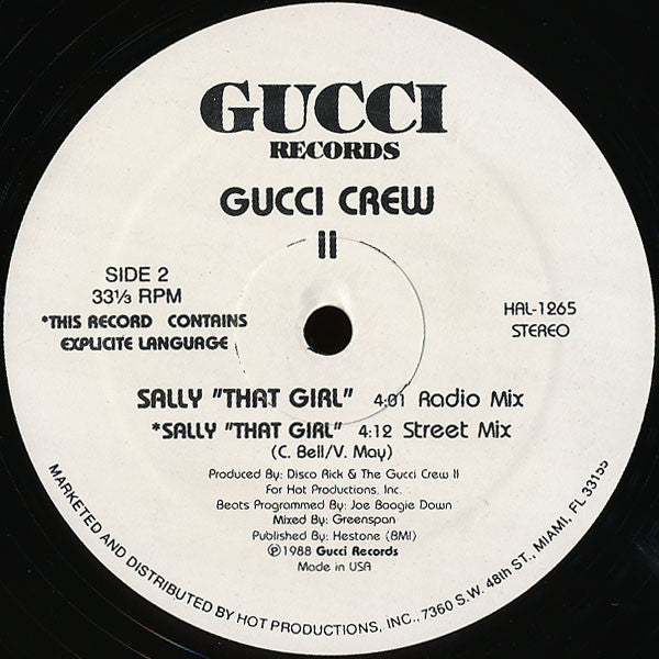 Gucci Crew II : Sally "That Girl" (12")