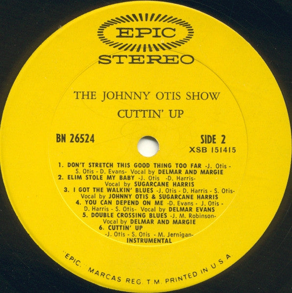 The Johnny Otis Show : Cuttin' Up (LP, Album, Pit)