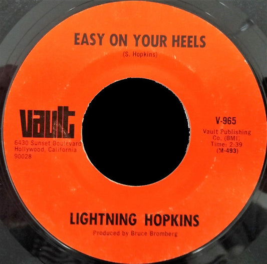 Lightnin' Hopkins : Easy On Your Heels / No Education (7", Single)