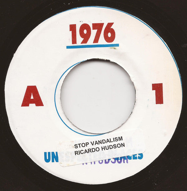 Ricardo Hudson : Stop Vandalism (7", M/Print, Sti)