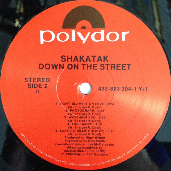 Shakatak : Down On The Street (LP, Album, All)