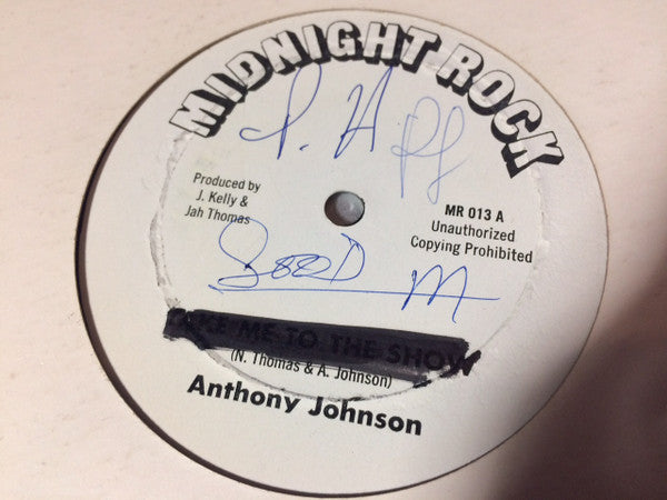 Anthony Johnson, The Roots Radics : Take Me To The Show / Show Dub (12")