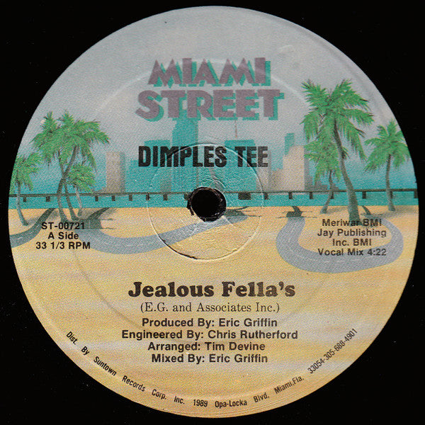 Dimples Tee : Jealous Fella's (12")